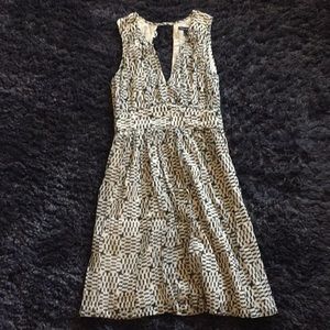 French Connection navy and cream summer dress